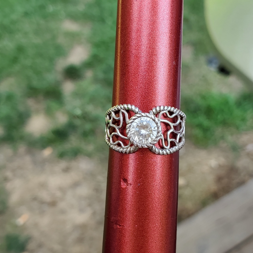 Sterling silver cz ring